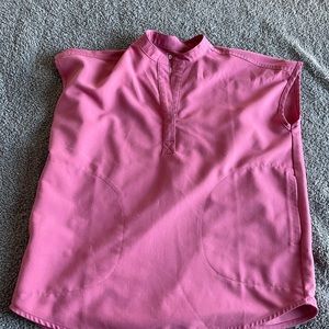 Pink figs scrubs top xxs